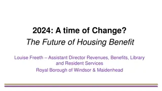 2024: A Time of Change - The Future of Housing Benefit in Windsor & Maidenhead