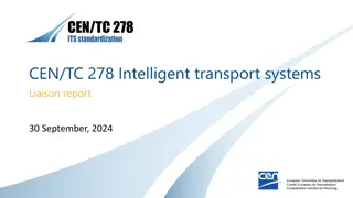 Intelligent Transport Systems Overview and Projects Update