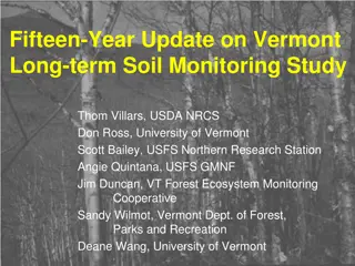 Vermont Long-Term Soil Monitoring Study Update