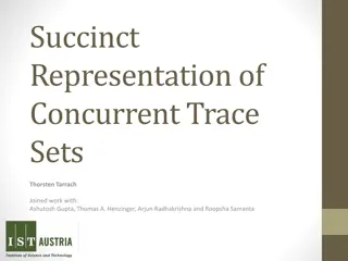 Succinct Representation of Concurrent Trace Sets in Program Synthesis