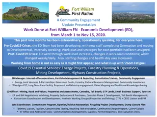 Fort William FN Economic Development Update Presentation