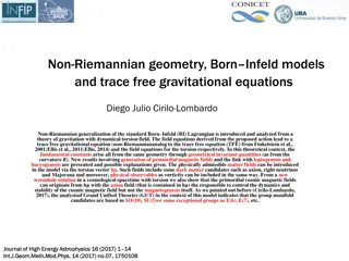 Non-Riemannian Geometry and Born-Infeld Models in Gravitational Theory