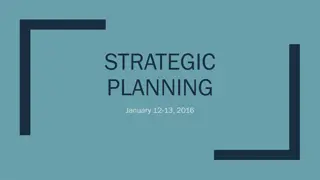 Strategic Planning Process Overview