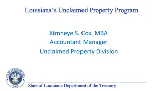 Louisiana's Unclaimed Property Program Overview