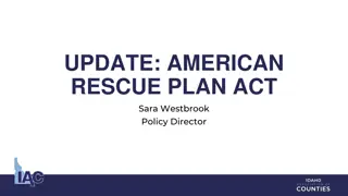 Update on American Rescue Plan Act and Cornyn-Padilla Amendment