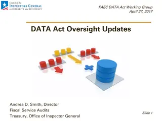 Overview of DATA Act Oversight Updates and Implementation