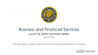 Business and Financial Services Lunch & Learn Summer Series Highlights