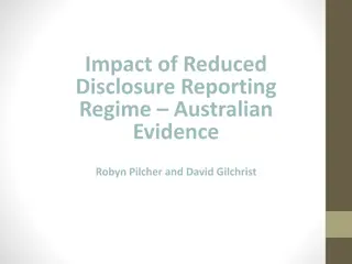 Challenges of the Reduced Disclosure Reporting Regime in Australian Public Sector