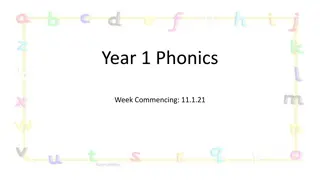 Year 1 Phonics: Week Commencing 11.1.21