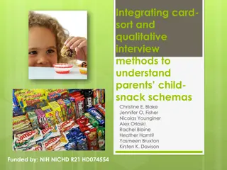 Parents' Child Snack Schemas Through Mixed Methods