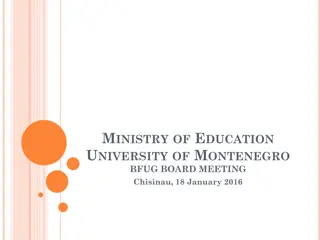 Education System and Higher Education in Montenegro