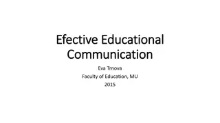 The Differences Between Educational Communication and Social Communication