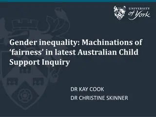 Gender Equality in Australian Child Support Inquiry: Unveiling Machinations of Fairness