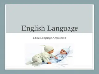 Theories of Child Language Acquisition and Speaking Challenges