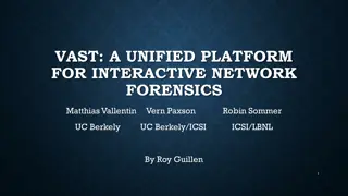 VAST: A Unified Platform for Interactive Network Forensics