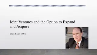 Real Options in Joint Ventures: A Strategic Perspective