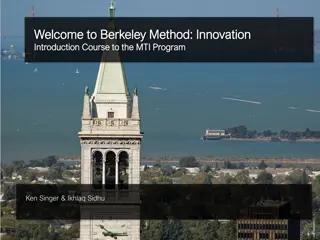 Exploring Innovation Through the Berkeley Method: Insights and Frameworks