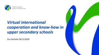 Virtual International Cooperation in Upper Secondary Schools: Insights and Challenges