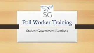 Student Government Elections Poll Worker Training Information