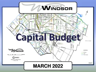 Municipality's Capital Budget Overview for March 2022