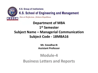 Guidelines for Writing Effective Business Letters in Managerial Communication