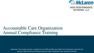 ACO Annual Compliance Training Overview