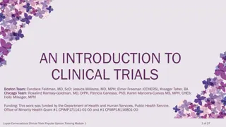 Introduction to Clinical Trials and Important Terms