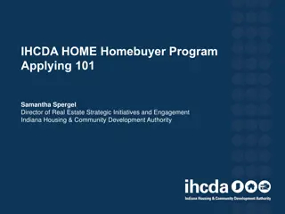 IHCDA Homebuyer Program Essentials