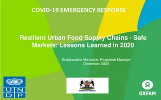 Lessons Learned from COVID-19 Emergency Response in Urban Food Supply Chains