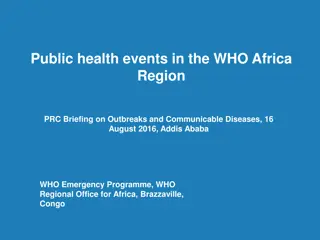 Public Health Events in WHO Africa Region: Outbreaks Overview