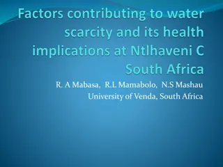 Water Scarcity Study in Ntlhaveni C Village, South Africa