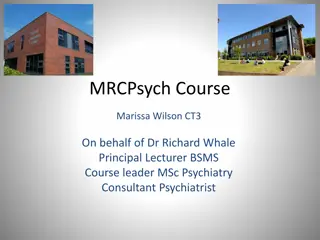 MRCPsych Course Overview and Royal College Exams Information