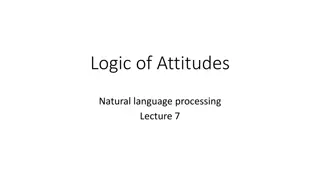 Propositional and Notional Attitudes in Logic and Natural Language Processing