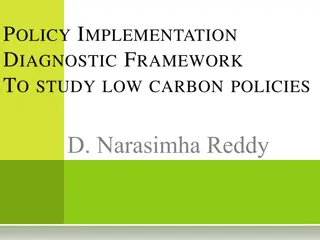 Policy Implementation Diagnostic Framework for Low Carbon Policies