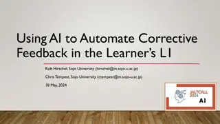 AI Automation for Corrective Feedback in Language Learning