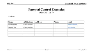 Parental Control Based on MAC Address in Wi-Fi Routers