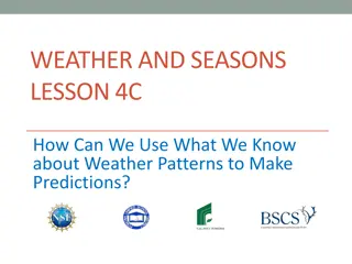 Understanding Weather Patterns for Predictions