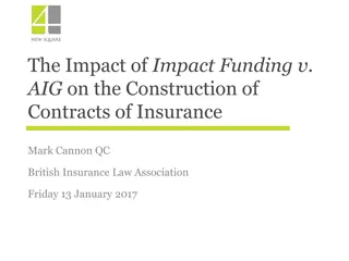 Impact of Impact Funding on Insurance Contracts Construction