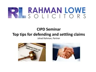 Expert Top Tips for Defending and Settling Employment Claims