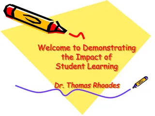 Impact of Student Learning Workshop by Dr. Thomas Rhoades