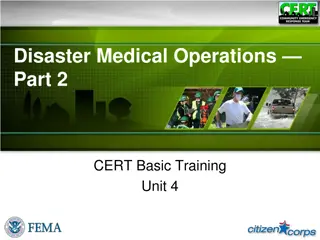 Disaster Medical Operations Part 2 - CERT Basic Training