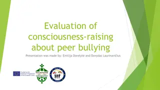 Evaluation of Consciousness-Raising About Peer Bullying: Insights from a Presentation