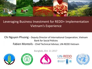 Promoting Sustainable Agricultural Practices for REDD+ Implementation in Vietnam