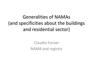 Overview of NAMAs in the Buildings and Residential Sector