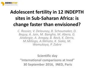 Adolescent Fertility Trends in Sub-Saharan Africa: A Critical Analysis