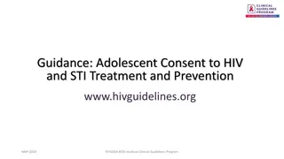 Adolescent Consent to HIV and STI Treatment: New York State Guidelines