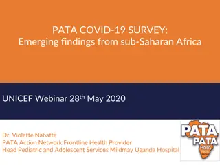 Insights from Sub-Saharan Africa: COVID-19 Impact on Health Providers