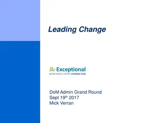 Leading Change in Healthcare: Accelerating the Pace of Transformation