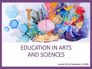 Education in Arts and Sciences from a Christian Perspective