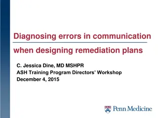 Enhancing Communication and Remediation Strategies in Medical Education